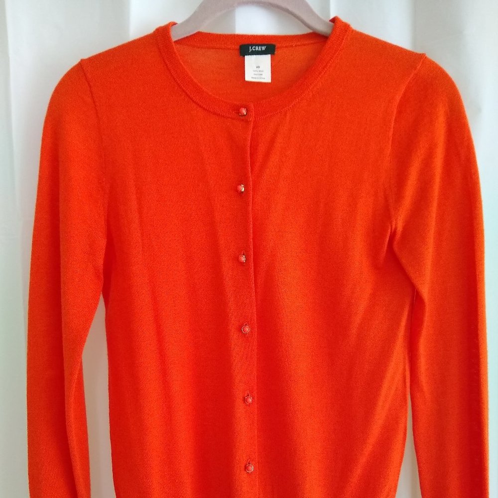 J. Crew Light Wool Button Down Sweater